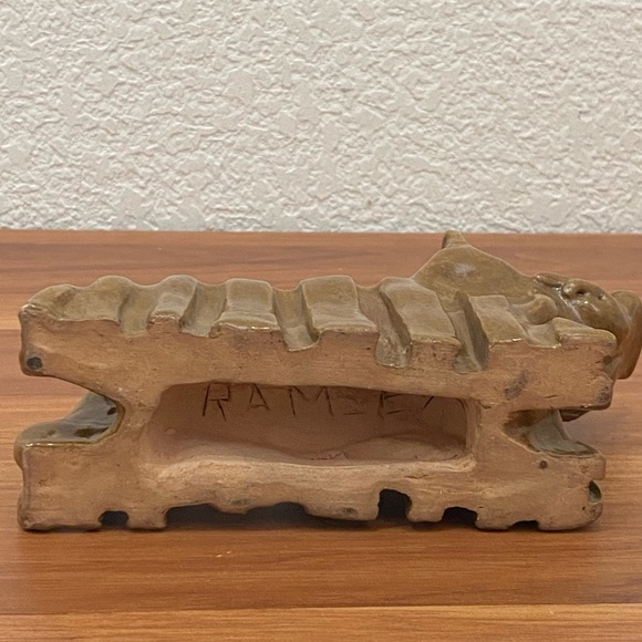 Unique Vintage MCM Hobbyist Ceramic Art Pottery Scottish Terrier Dog Sculpture - Picture 6 of 16